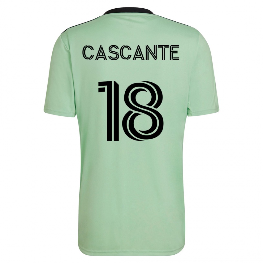 Mænd Julio Cascante #18 Lysegrøn Udebane Spillertrøjer 2023/24 Trøje T-Shirt
