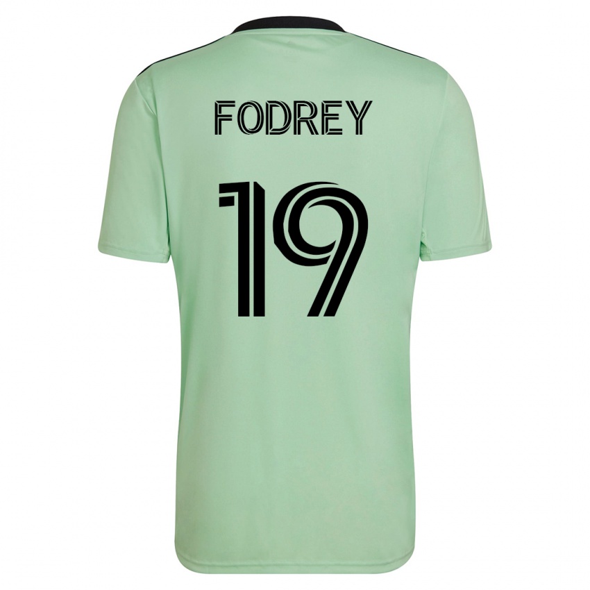Mænd Cj Fodrey #19 Lysegrøn Udebane Spillertrøjer 2023/24 Trøje T-Shirt