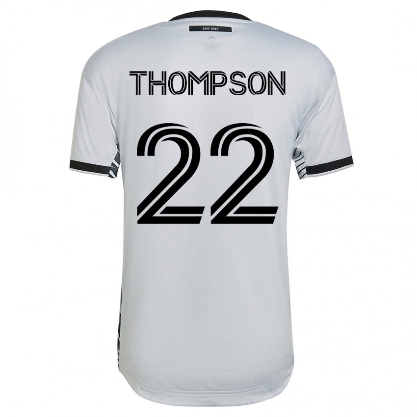Mænd Tommy Thompson #22 Hvid Udebane Spillertrøjer 2023/24 Trøje T-Shirt