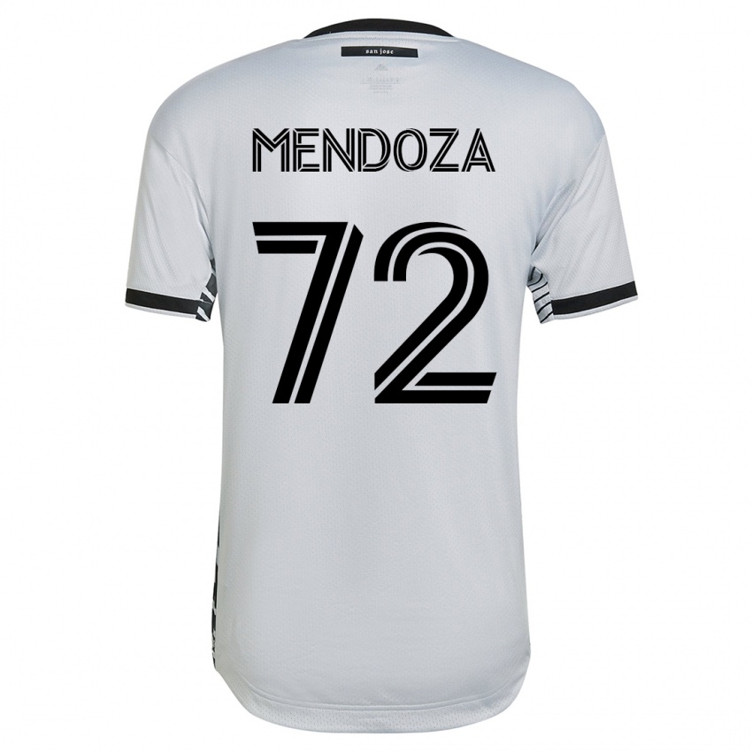 Mænd Edwyn Mendoza #72 Hvid Udebane Spillertrøjer 2023/24 Trøje T-Shirt