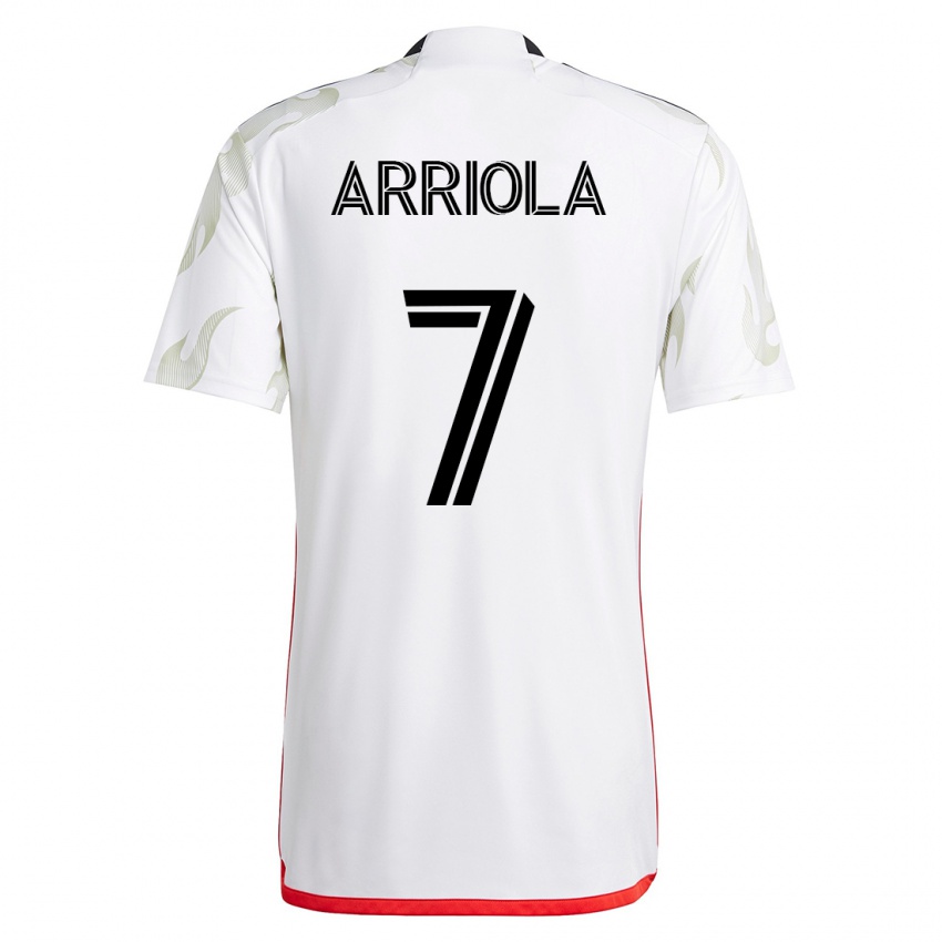 Mænd Paul Arriola #7 Hvid Udebane Spillertrøjer 2023/24 Trøje T-Shirt