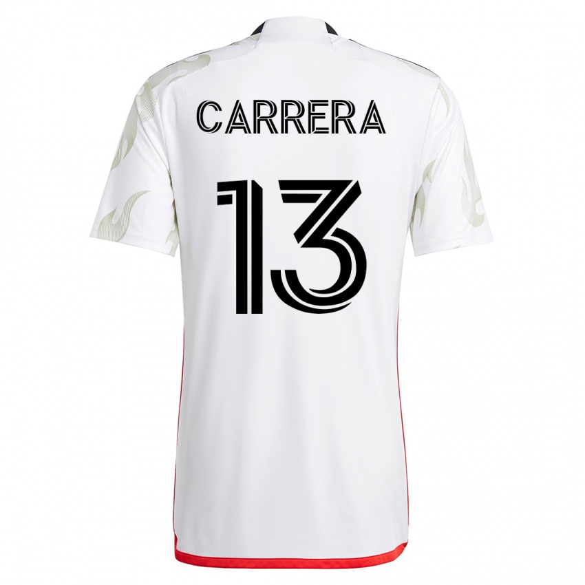Mænd Antonio Carrera #13 Hvid Udebane Spillertrøjer 2023/24 Trøje T-Shirt