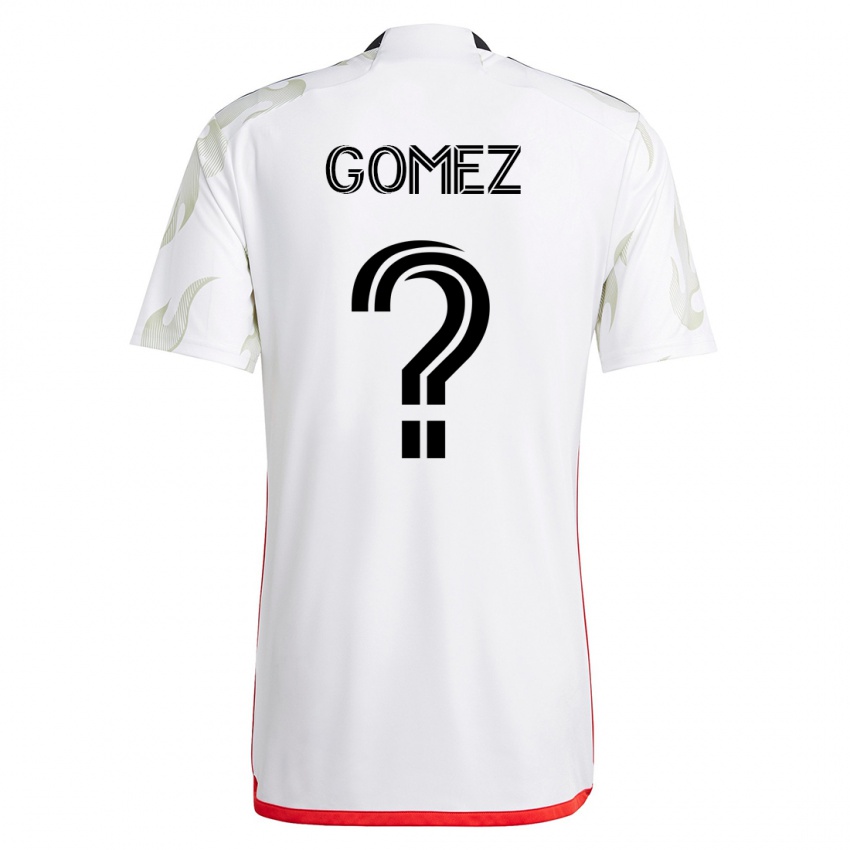 Mænd Victor Gomez #0 Hvid Udebane Spillertrøjer 2023/24 Trøje T-Shirt