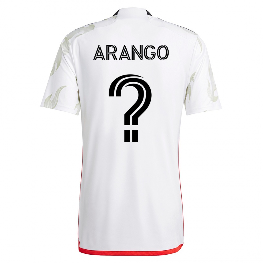 Mænd Nicolas Arango #0 Hvid Udebane Spillertrøjer 2023/24 Trøje T-Shirt