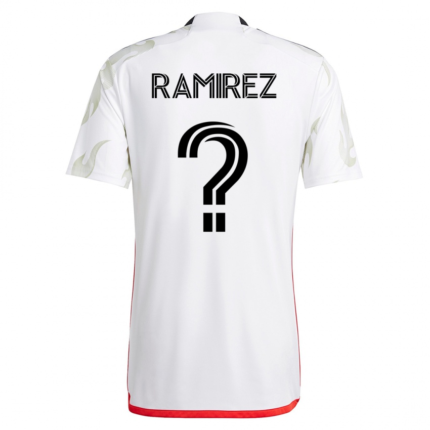 Mænd Anthony Ramirez #0 Hvid Udebane Spillertrøjer 2023/24 Trøje T-Shirt