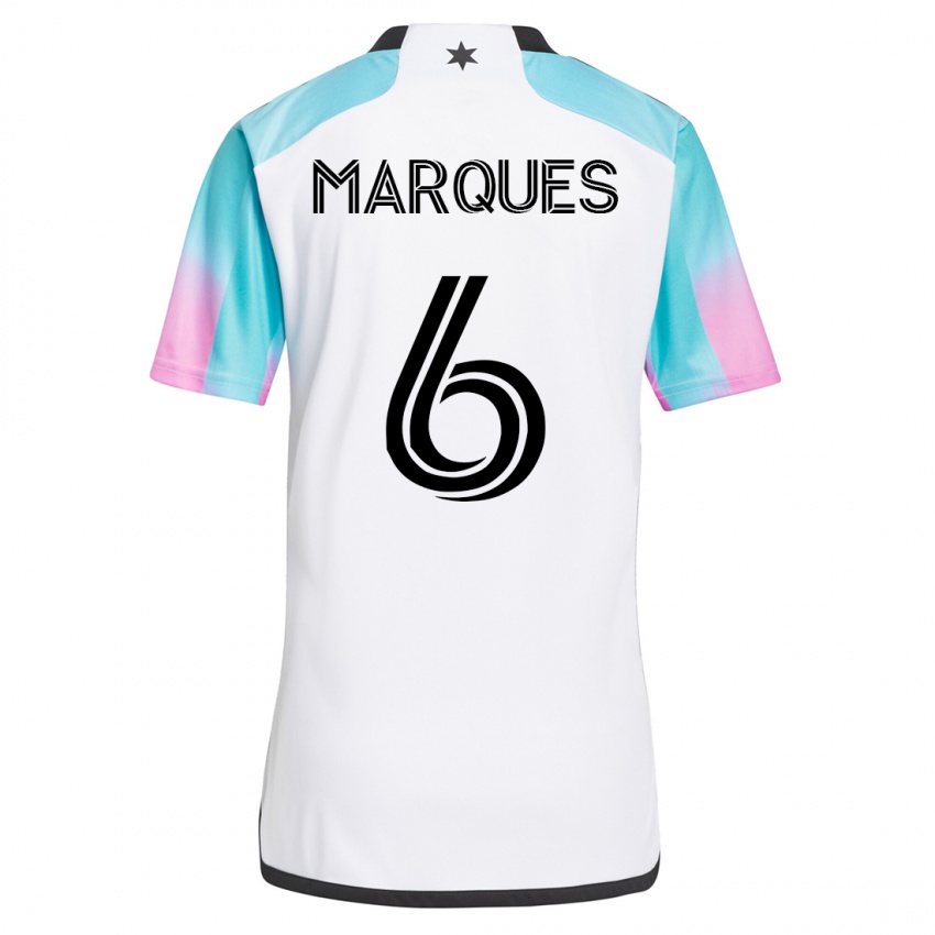 Mænd Mikael Marqués #6 Hvid Udebane Spillertrøjer 2023/24 Trøje T-Shirt