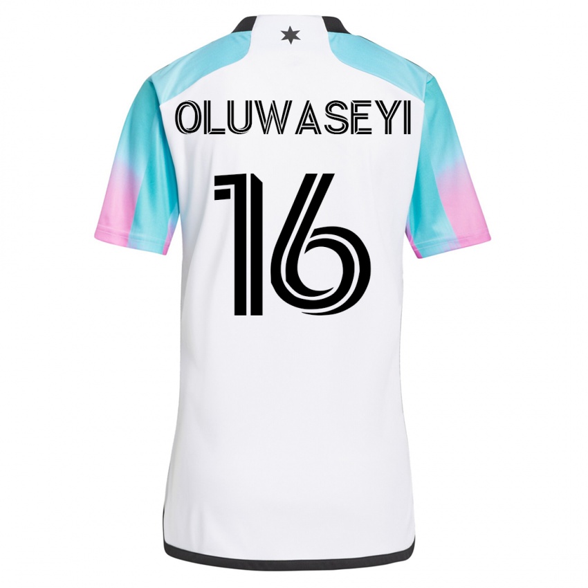 Mænd Tani Oluwaseyi #16 Hvid Udebane Spillertrøjer 2023/24 Trøje T-Shirt