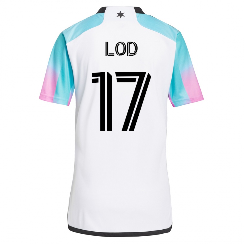 Mænd Robin Lod #17 Hvid Udebane Spillertrøjer 2023/24 Trøje T-Shirt