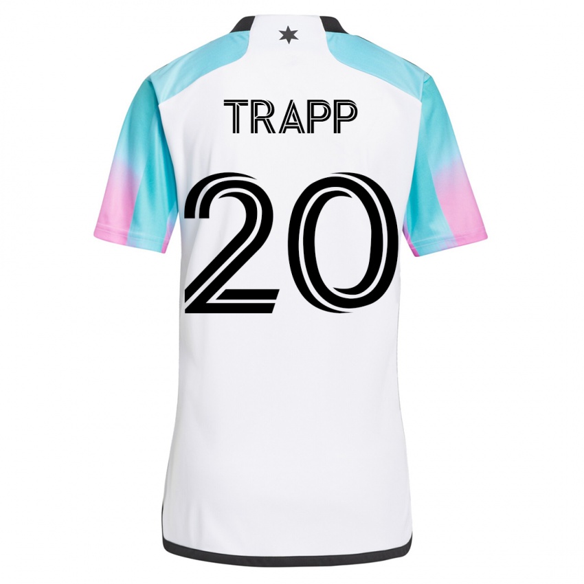 Mænd Wil Trapp #20 Hvid Udebane Spillertrøjer 2023/24 Trøje T-Shirt