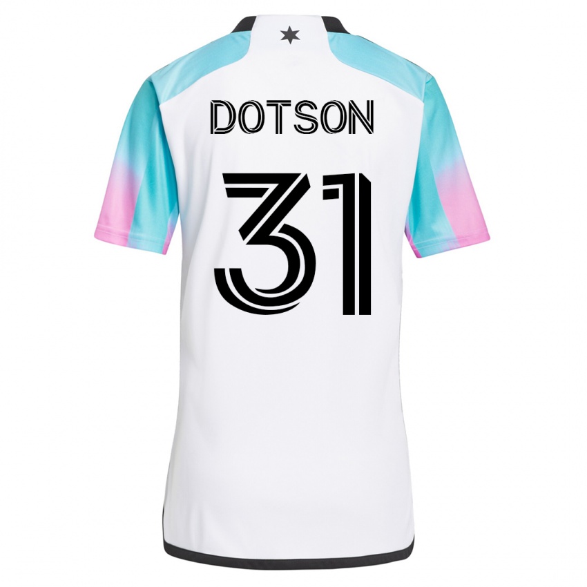 Mænd Hassani Dotson #31 Hvid Udebane Spillertrøjer 2023/24 Trøje T-Shirt