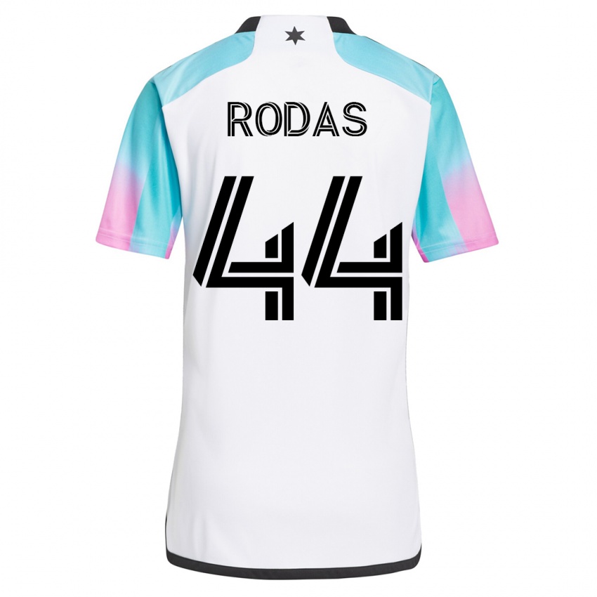 Mænd Geremy Rodas #44 Hvid Udebane Spillertrøjer 2023/24 Trøje T-Shirt