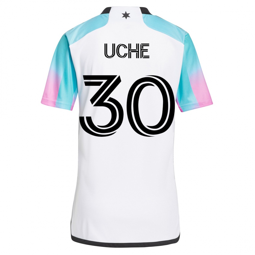 Mænd Cc Uche #30 Hvid Udebane Spillertrøjer 2023/24 Trøje T-Shirt