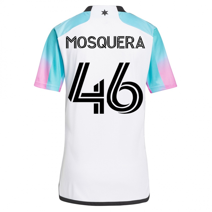 Mænd Juan Camilo Mosquera #46 Hvid Udebane Spillertrøjer 2023/24 Trøje T-Shirt