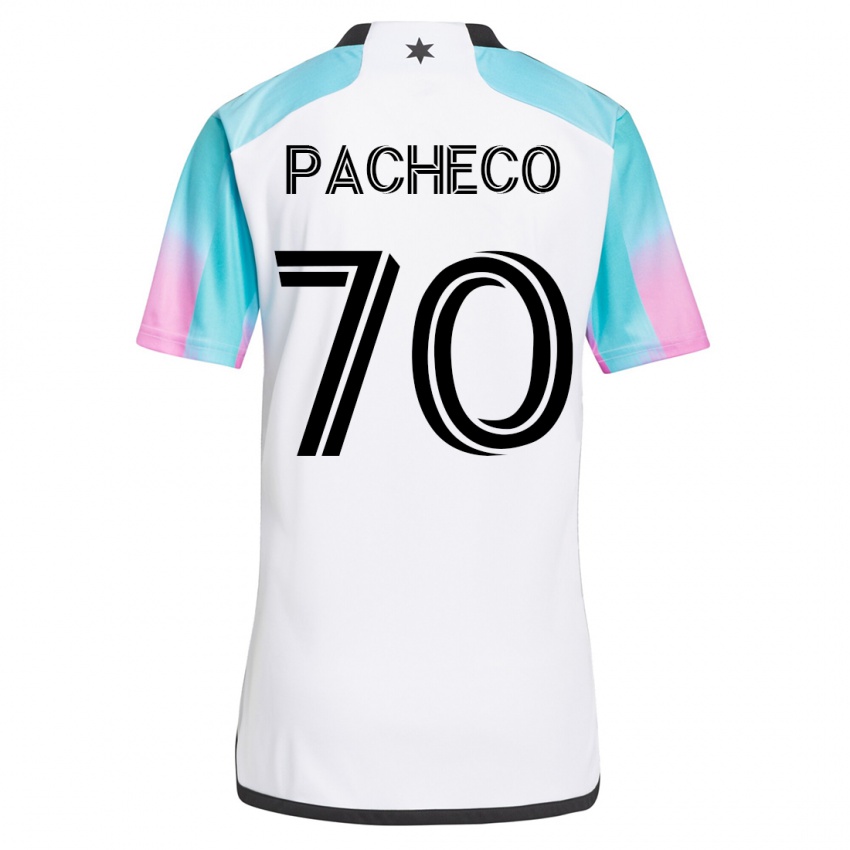 Mænd Diogo Pacheco #70 Hvid Udebane Spillertrøjer 2023/24 Trøje T-Shirt