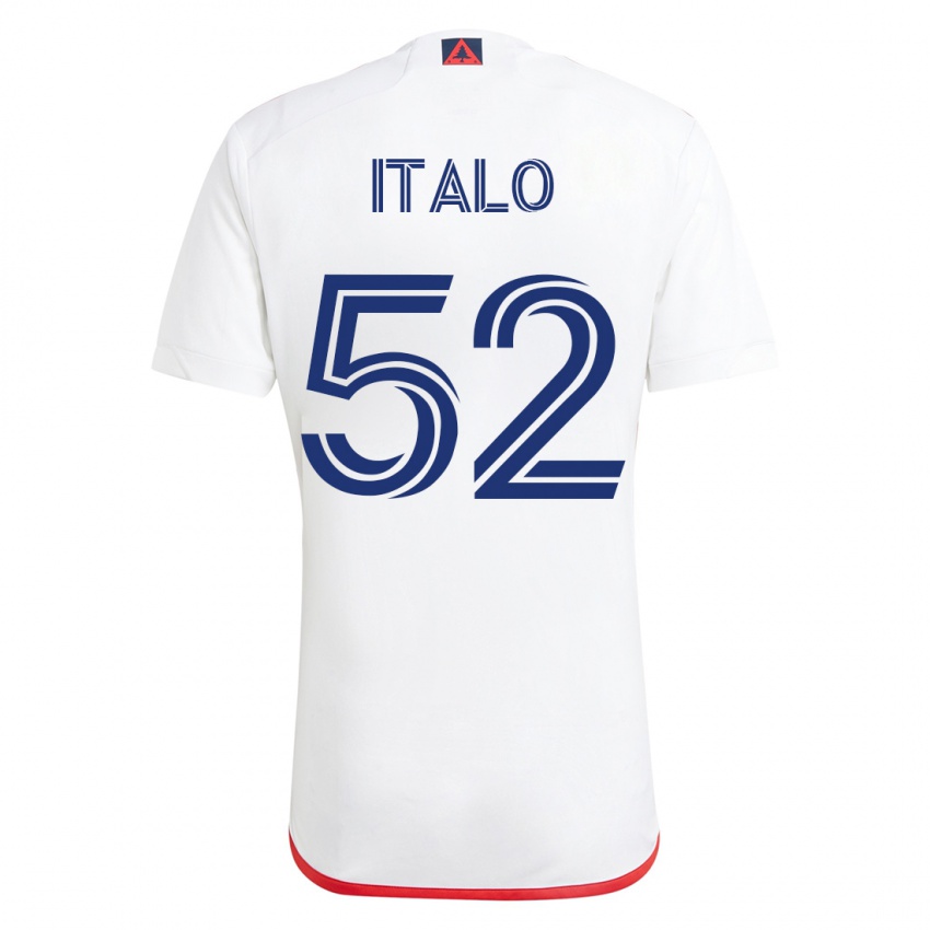 Mænd Ítalo #52 Hvid Rød Udebane Spillertrøjer 2023/24 Trøje T-Shirt