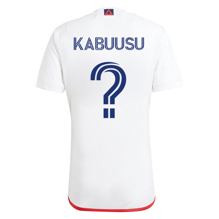 Mænd Jamie Kabuusu #0 Hvid Rød Udebane Spillertrøjer 2023/24 Trøje T-Shirt