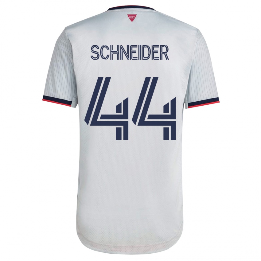 Mænd Max Schneider #44 Hvid Udebane Spillertrøjer 2023/24 Trøje T-Shirt