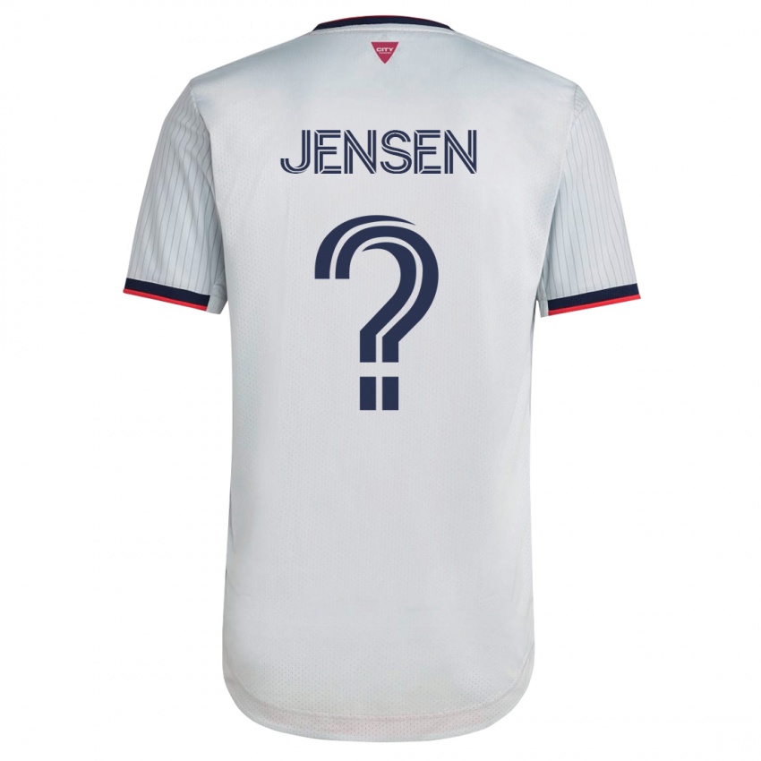 Mænd Isak Jensen #0 Hvid Udebane Spillertrøjer 2023/24 Trøje T-Shirt