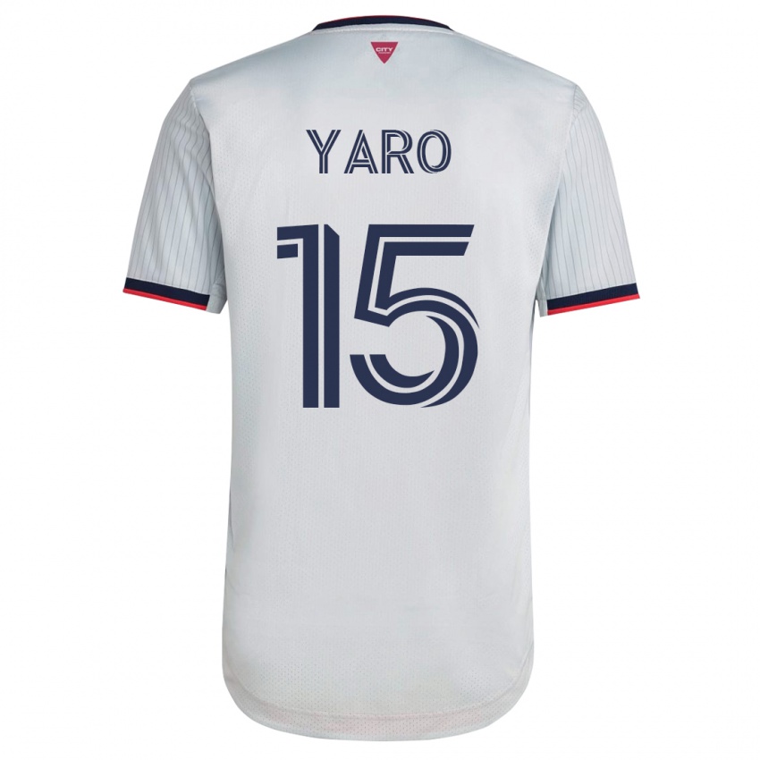 Mænd Joshua Yaro #15 Hvid Udebane Spillertrøjer 2023/24 Trøje T-Shirt