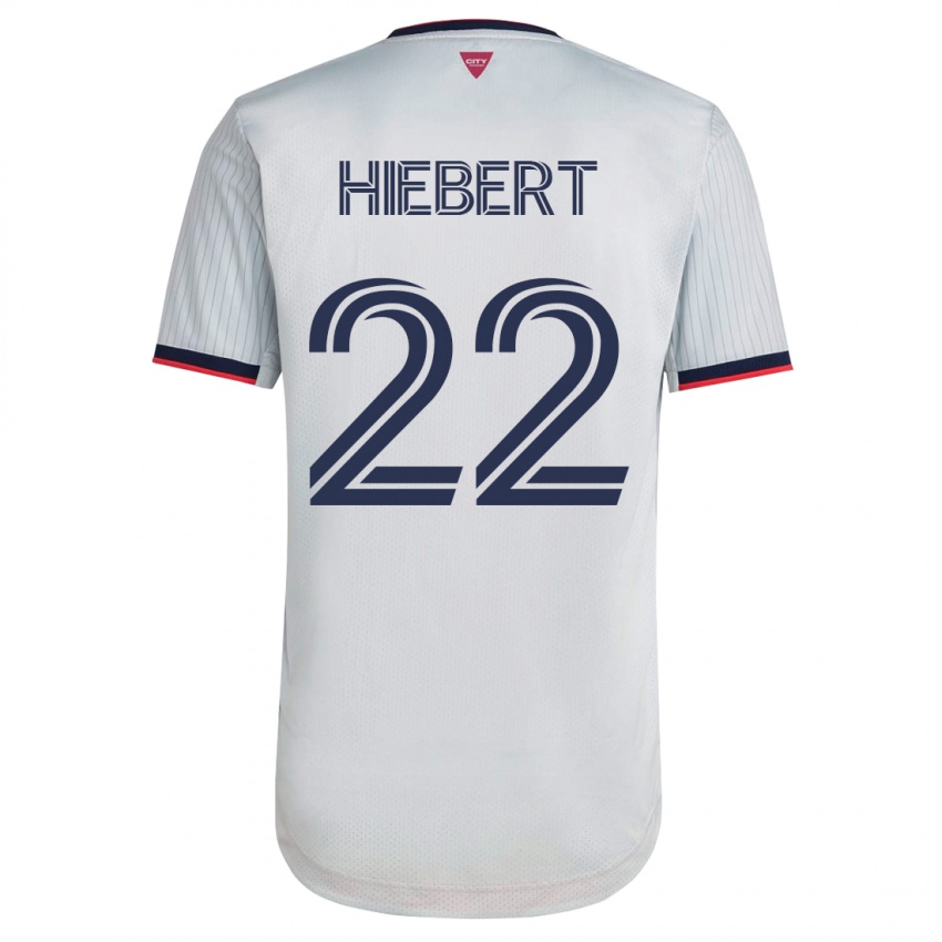 Mænd Kyle Hiebert #22 Hvid Udebane Spillertrøjer 2023/24 Trøje T-Shirt