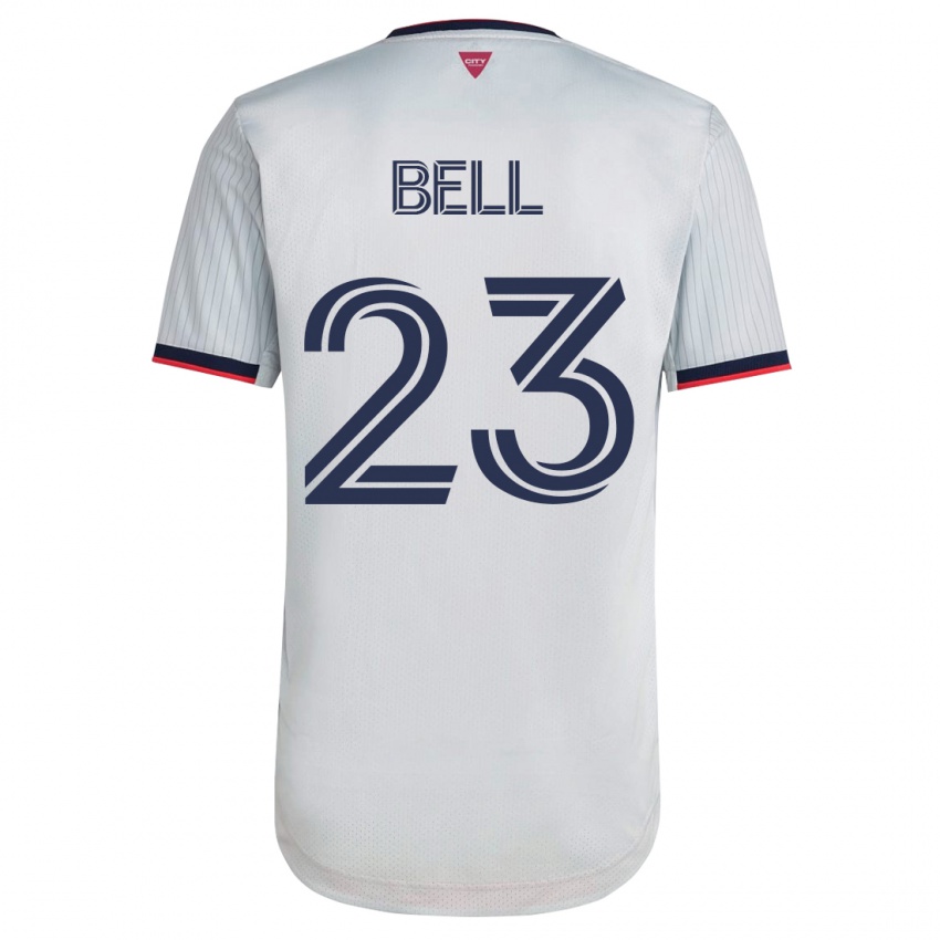 Mænd Jon Bell #23 Hvid Udebane Spillertrøjer 2023/24 Trøje T-Shirt