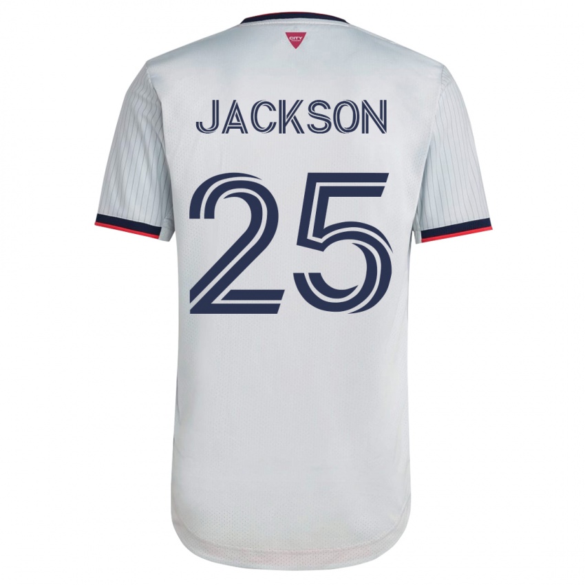 Mænd Aziel Jackson #25 Hvid Udebane Spillertrøjer 2023/24 Trøje T-Shirt