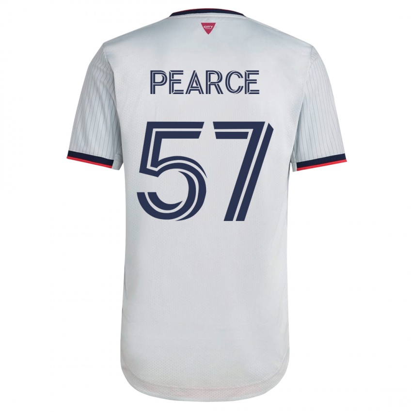 Mænd Tyson Pearce #57 Hvid Udebane Spillertrøjer 2023/24 Trøje T-Shirt