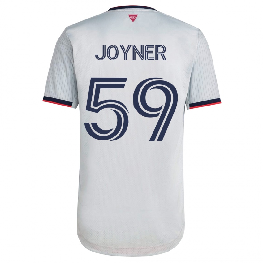 Mænd Mykhi Joyner #59 Hvid Udebane Spillertrøjer 2023/24 Trøje T-Shirt
