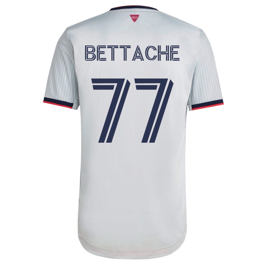 Mænd Faysal Bettache #77 Hvid Udebane Spillertrøjer 2023/24 Trøje T-Shirt