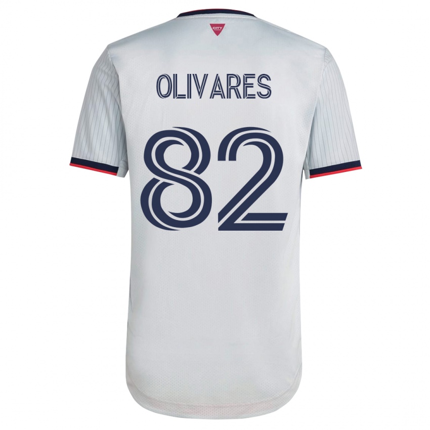 Mænd Christian Olivares #82 Hvid Udebane Spillertrøjer 2023/24 Trøje T-Shirt