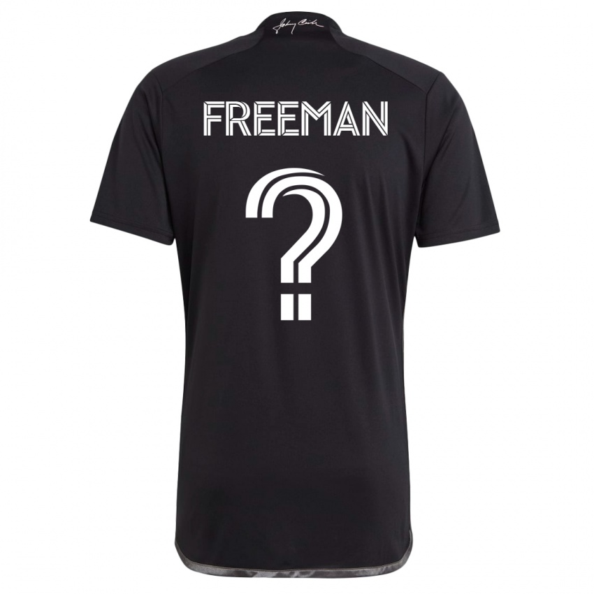Mænd Tyler Freeman #0 Sort Udebane Spillertrøjer 2023/24 Trøje T-Shirt