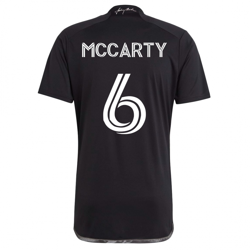 Mænd Dax Mccarty #6 Sort Udebane Spillertrøjer 2023/24 Trøje T-Shirt