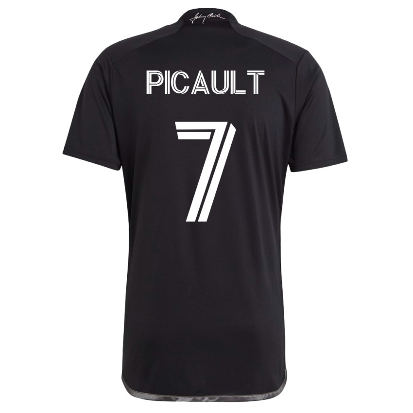 Mænd Fafà Picault #7 Sort Udebane Spillertrøjer 2023/24 Trøje T-Shirt