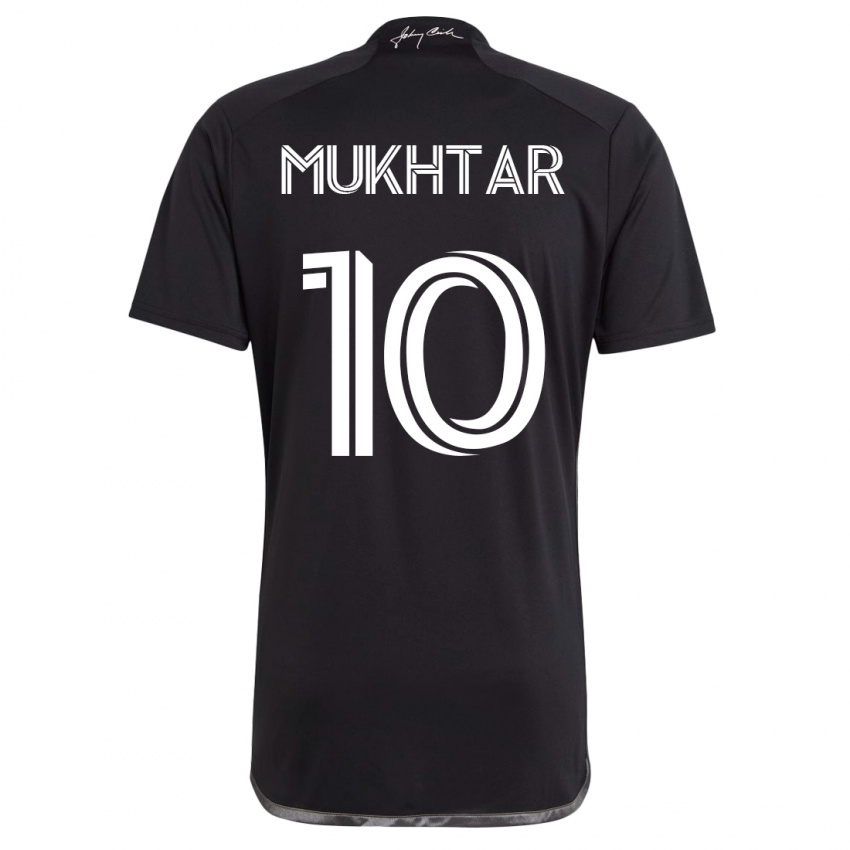 Mænd Hany Mukhtar #10 Sort Udebane Spillertrøjer 2023/24 Trøje T-Shirt