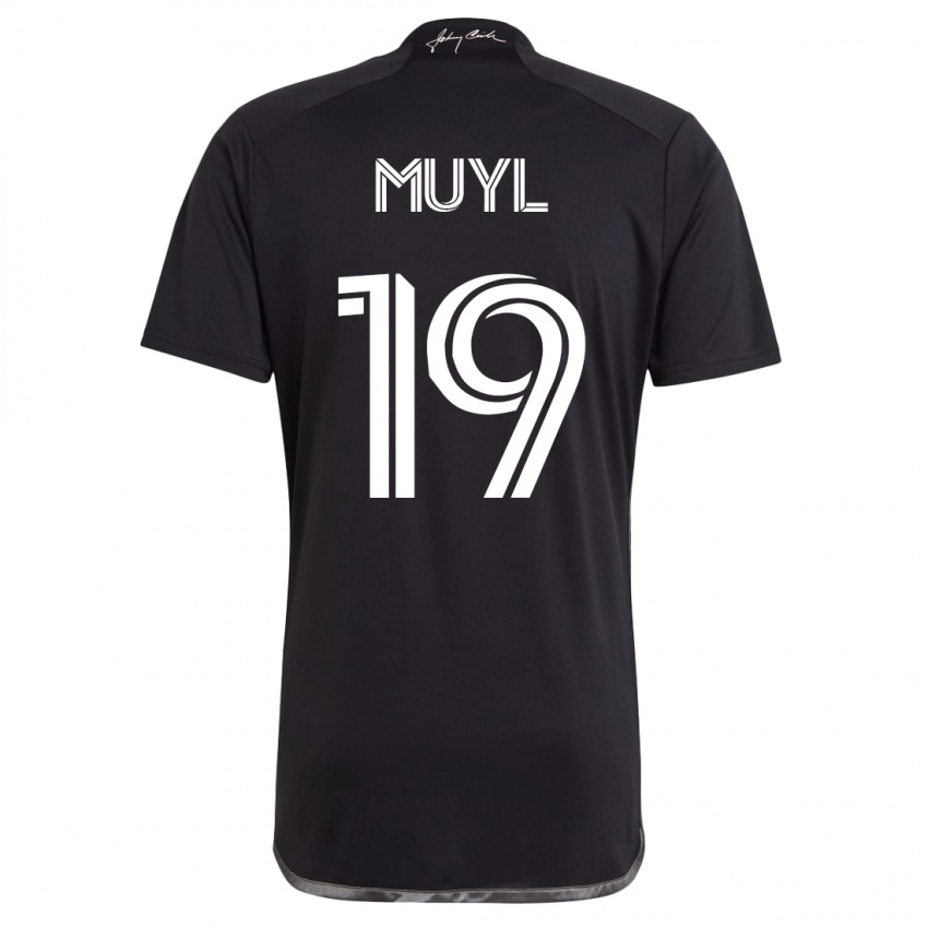 Mænd Alex Muyl #19 Sort Udebane Spillertrøjer 2023/24 Trøje T-Shirt