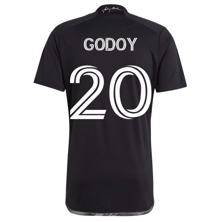 Mænd Aníbal Godoy #20 Sort Udebane Spillertrøjer 2023/24 Trøje T-Shirt