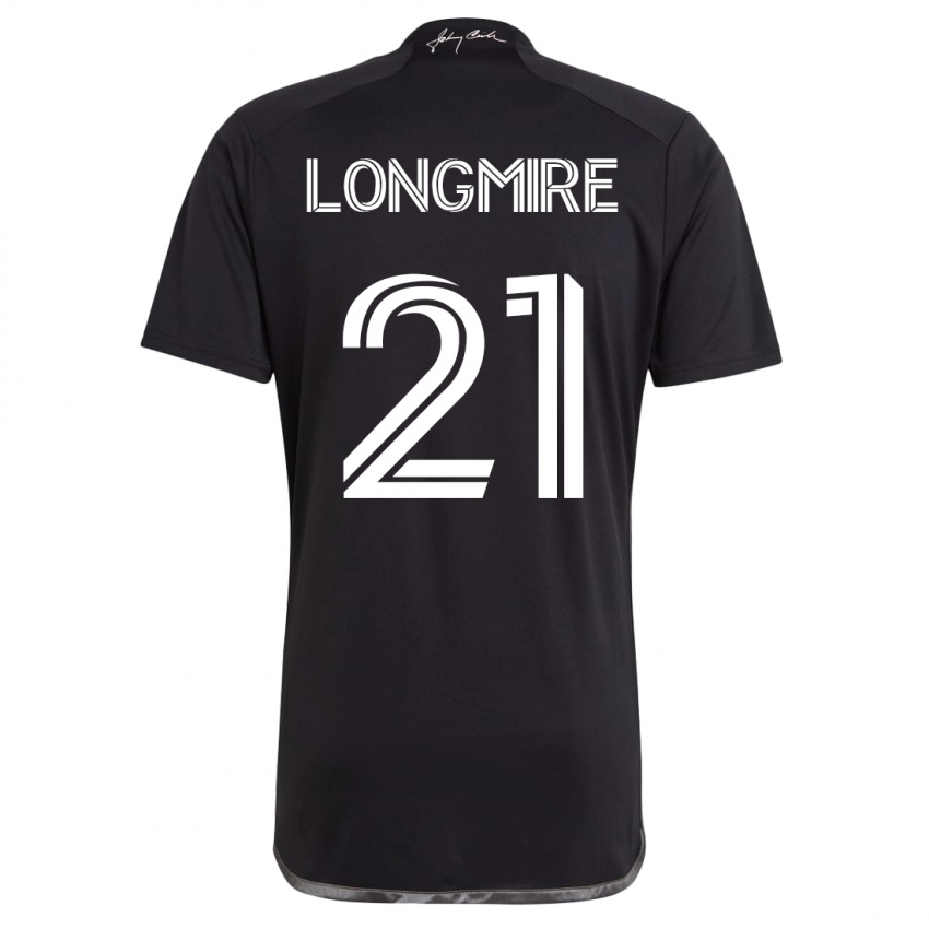 Mænd Ahmed Longmire #21 Sort Udebane Spillertrøjer 2023/24 Trøje T-Shirt