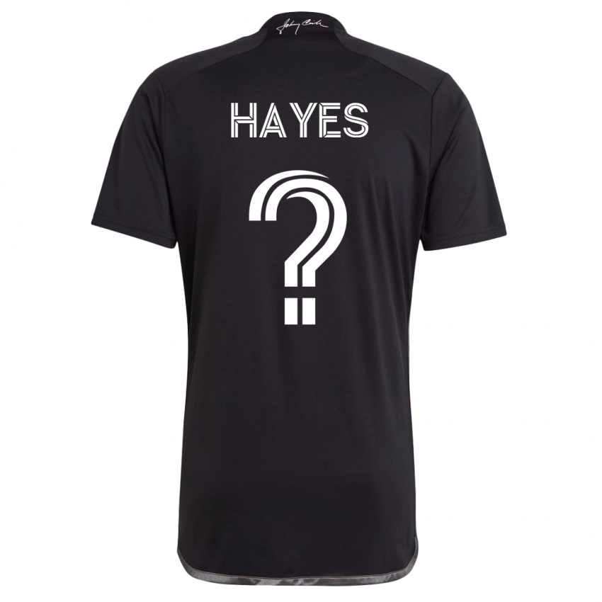 Mænd Braxton Hayes #0 Sort Udebane Spillertrøjer 2023/24 Trøje T-Shirt