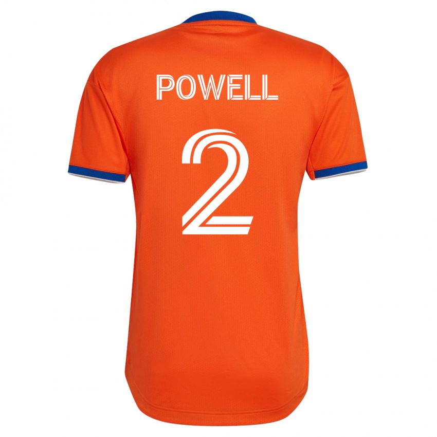 Mænd Alvas Powell #2 Hvid Udebane Spillertrøjer 2023/24 Trøje T-Shirt