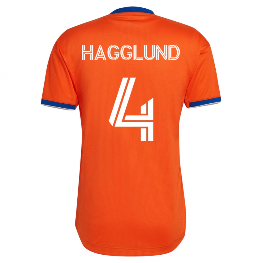 Mænd Nick Hagglund #4 Hvid Udebane Spillertrøjer 2023/24 Trøje T-Shirt