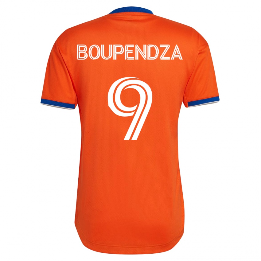 Mænd Aaron Boupendza #9 Hvid Udebane Spillertrøjer 2023/24 Trøje T-Shirt