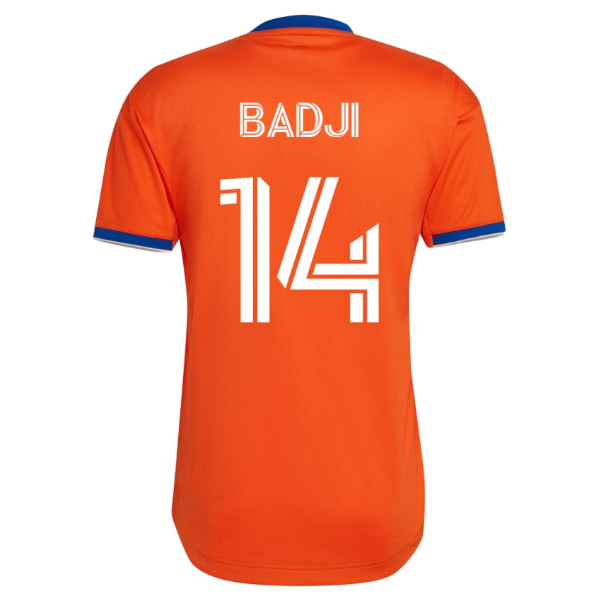 Mænd Dominique Badji #14 Hvid Udebane Spillertrøjer 2023/24 Trøje T-Shirt