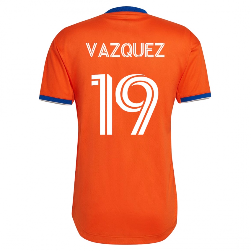 Mænd Brandon Vazquez #19 Hvid Udebane Spillertrøjer 2023/24 Trøje T-Shirt