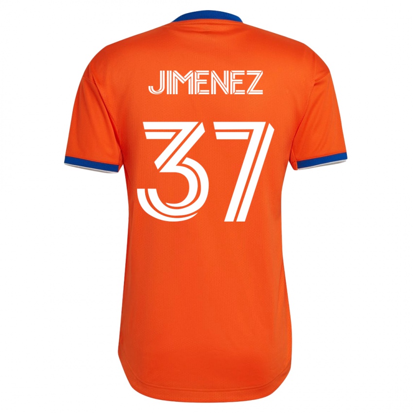 Mænd Stiven Jimenez #37 Hvid Udebane Spillertrøjer 2023/24 Trøje T-Shirt