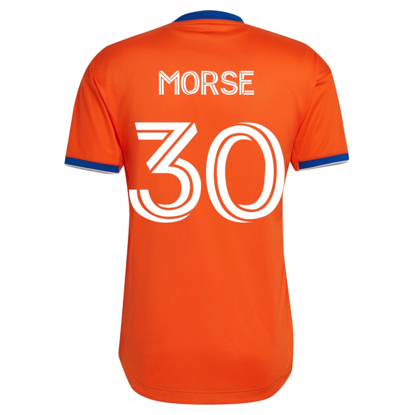 Mænd Hunter Morse #30 Hvid Udebane Spillertrøjer 2023/24 Trøje T-Shirt