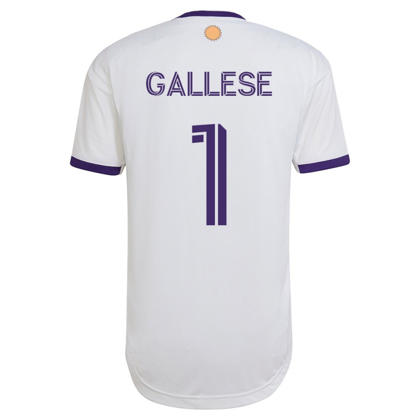 Mænd Pedro Gallese #1 Hvid Udebane Spillertrøjer 2023/24 Trøje T-Shirt