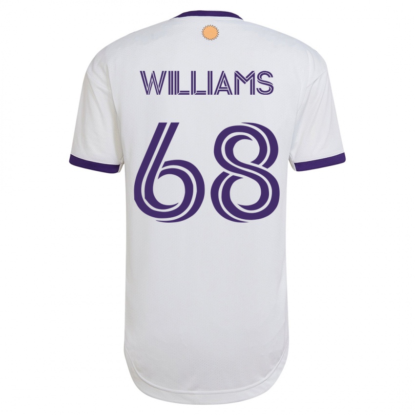 Mænd Thomas Williams #68 Hvid Udebane Spillertrøjer 2023/24 Trøje T-Shirt