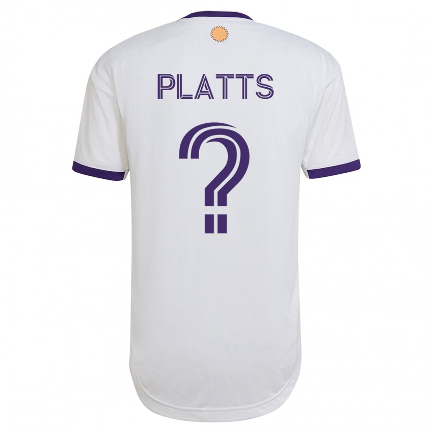 Mænd Shawn Platts #0 Hvid Udebane Spillertrøjer 2023/24 Trøje T-Shirt