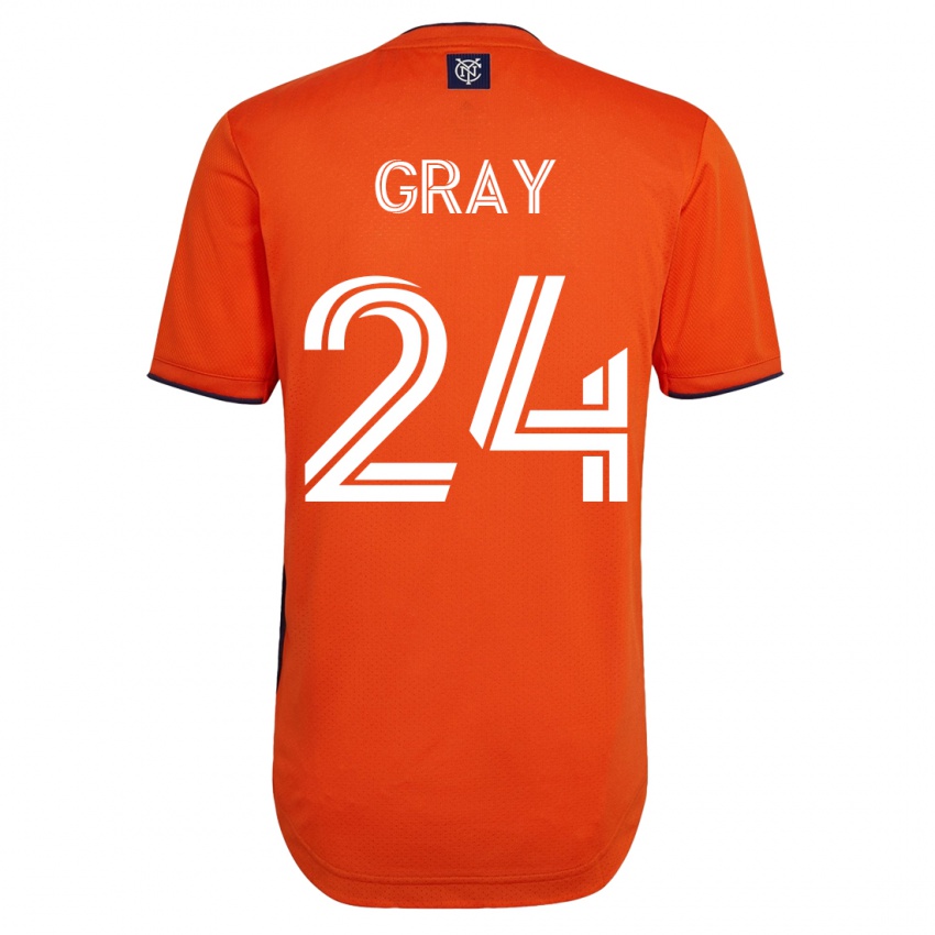 Mænd Tayvon Gray #24 Sort Udebane Spillertrøjer 2023/24 Trøje T-Shirt