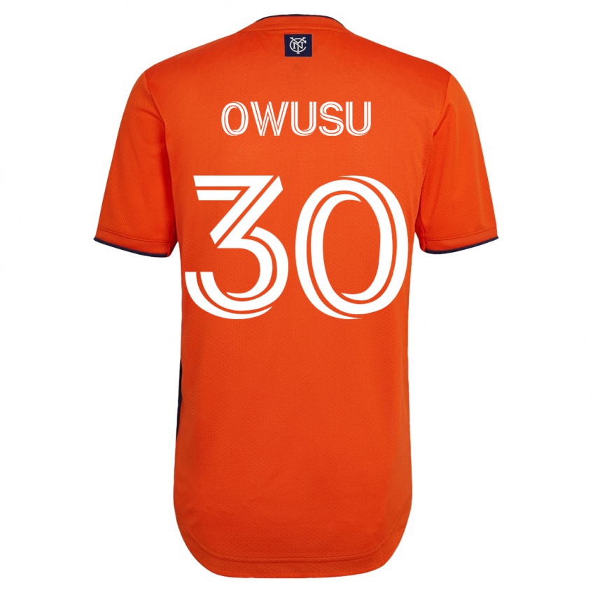 Mænd Samuel Owusu #30 Sort Udebane Spillertrøjer 2023/24 Trøje T-Shirt